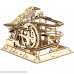 ROKR Marble Run Wooden Model Kits Hand Cranked 3D Wooden Puzzle Mechanical Model Kits with Balls for Teens and AdultsWaterwheel Coaster Waterwheel Coaster B07P17N45H